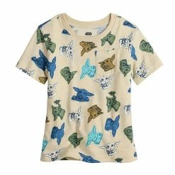 Toddler Boy Jumping Beans® Star Wars The Mandalorian Grogu Aka Baby Yoda Allover Print Pocket Tee