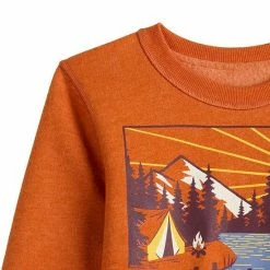 Alternative view of Kids 4-12 Jumping Beans® Adaptive Sensory Friendly Fleece "Wild By Nature" Graphic Sweatshirt