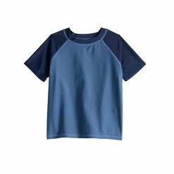 Toddler Boy Jumping BeansĀ® Short Sleeve Rash Guard Swim Shirt Navy