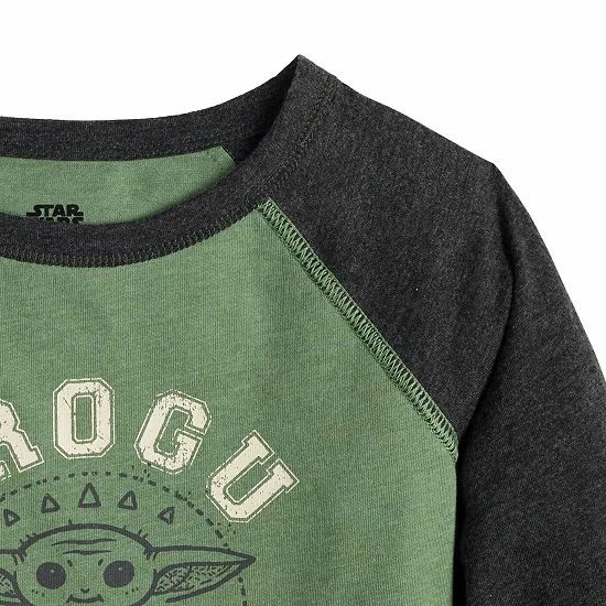 Boys 4-12 Jumping Beans® Star Wars Grogu Aka Baby Yoda Adaptive Sensory Raglan Graphic Tee 2 Boys 4-12 Jumping Beans® Star Wars Grogu Aka Baby Yoda Adaptive Sensory Raglan Graphic Tee - Image 2