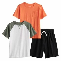 Toddler Boy Jumping Beans® Essential Tees & Shorts 3-Pack Set Blue Navy Gray -Jumping Beans shop unnamed file 3496