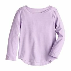 Toddler Girl Jumping Beans® Adaptive Sensory-Friendly Long Sleeve Graphic Tee Coral