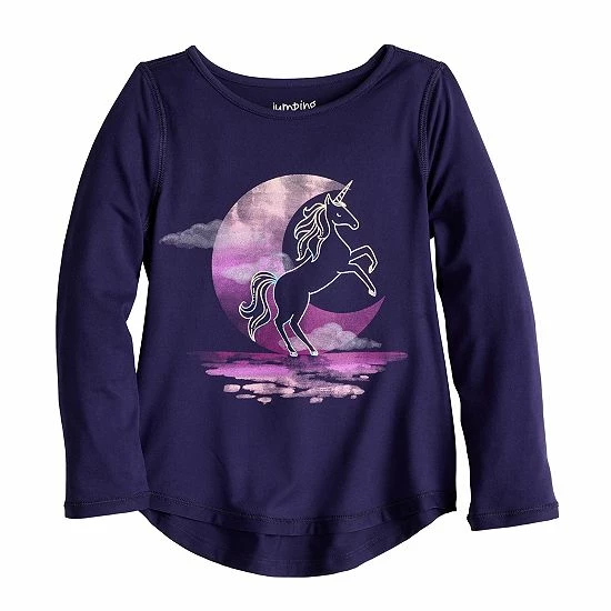Toddler Girl Jumping Beans® Adaptive Sensory-Friendly Long Sleeve Graphic Tee Coral 4 Toddler Girl Jumping Beans® Adaptive Sensory-Friendly Long Sleeve Graphic Tee Coral - Image 4