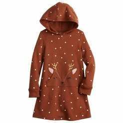 Girl 4-12 Jumping Beans® Hooded Fleece Dress Plum Glitter Stars -Jumping Beans shop unnamed file 352