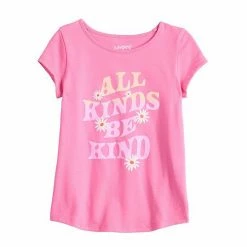 Girls 4-12 Jumping Beans® Physical Adaptive Double-Layer Tee Purple Dino