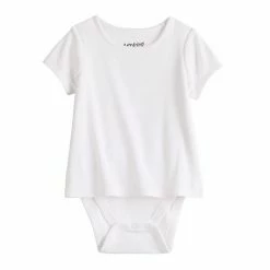 Baby Girl Jumping BeansĀ® Adaptive Double-Layer Bodysuit Gray