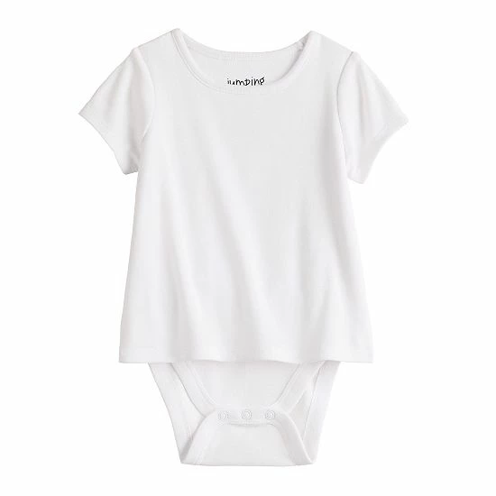 Baby Girl Jumping Beans® Adaptive Double-Layer Bodysuit Gray 1 Baby Girl Jumping Beans® Adaptive Double-Layer Bodysuit Gray