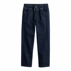 Boys 4-12 Jumping Beans® Pull On Denim Pants In Regular, Slim & Husky Dark Wash Solid