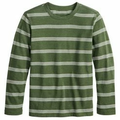 Kids 4-12 Jumping Beans® Striped Tee Murky Gray