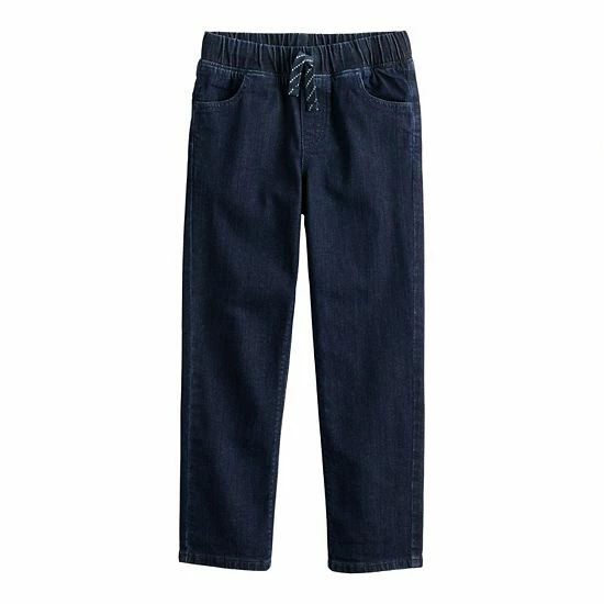 Boys 4-12 Jumping Beans® Pull On Denim Pants In Regular, Slim & Husky Dark Wash Solid 5 Boys 4-12 Jumping Beans® Pull On Denim Pants In Regular, Slim & Husky Dark Wash Solid - Image 5