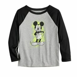 Boys 4-12 Disney Adaptive Sensory Friendly Mickey Mouse Raglan Sleeve Active Graphic Tee By Jumping Beans®