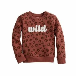 Girls 4-12 Jumping Beans® Fleece Crewneck Graphic Pullover Sweatshirt Pink -Jumping Beans shop unnamed file 373