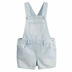 Toddler Girl Jumping Beans® Denim Shortalls Medium Wash