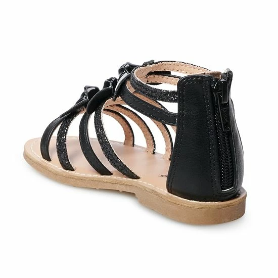 Jumping Beans® Bow Toddler Gladiator Sandals Silver 3 Jumping Beans® Bow Toddler Gladiator Sandals Silver - Image 3