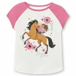 Toddler Girl Jumping Beans® Spirit: Stallion Of The Cimarron Short Raglan Sleeve Graphic Tee