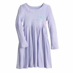 Girls 4-12 Jumping Beans® Skater Dress Gray Fairisle