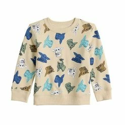 Kids 4-12 Jumping Beans® The Mandalorian Adaptive Sensory Friendly Allover Print Grogu Sweatshirt