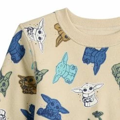 Alternative view of Kids 4-12 Jumping Beans® The Mandalorian Adaptive Sensory Friendly Allover Print Grogu Sweatshirt