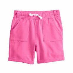 Toddler Girl Jumping Beans® Adaptive Sensory Friendly, Easy Dressing, & Seated Comfort French Terry Bermuda Shorts Melrose Pink -Jumping Beans shop unnamed file 3770