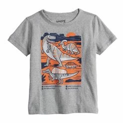 Toddler Boy / Boys 4-12 Jumping Beans® Adaptive Sensory Graphic Tee Gray Dino
