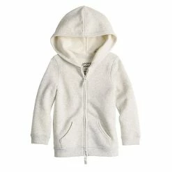 Toddler Girl Jumping Beans® Adaptive Easy Dressing & Abdominal Access 2-Way Zip Hoodie