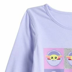 Alternative view of Toddler Girl Jumping Beans® The Mandalorian Adaptive Grogu Aka Baby Yoda Long Sleeve High-Low Graphic Tee