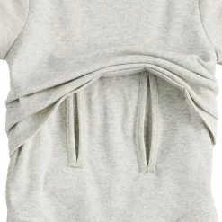 Toddler Girl Jumping Beans® Adaptive Abdominal Access Short Sleeve Tee Romper Gray -Jumping Beans shop unnamed file 3942