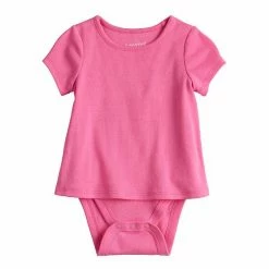 Toddler Girl Jumping Beans® Adaptive Abdominal Access Short Sleeve Tee Romper Gray -Jumping Beans shop unnamed file 3945