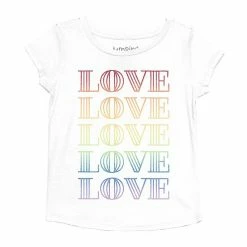 Toddler Girl Jumping Beans® Rainbow "Love" Pride Graphic Tee