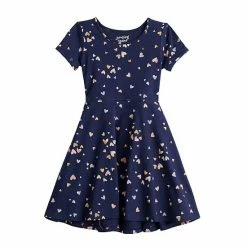 Toddler Girl Jumping Beans® Adaptive Sensory & Abdominal Access High-Low Skater Dress Mult Hearts Navy -Jumping Beans shop unnamed file 4054