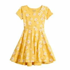 Girls 4-12 Jumping Beans® Adaptive Easy Dressing, Abdominal Access, & Sensory High-Low Skater Dress Mult Hearts Navy -Jumping Beans shop unnamed file 4063