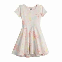 Girls 4-12 Jumping Beans® Adaptive Easy Dressing, Abdominal Access, & Sensory High-Low Skater Dress Mult Hearts Navy -Jumping Beans shop unnamed file 4065