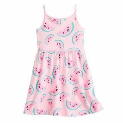 Toddler Girl Jumping Beans® Physical Adaptive Cami Skater Dress Watermelon Pink