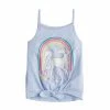 Girls 4-12 Jumping Beans® Physical Adaptive Knot-Front Camisole Unicorn Rainbow