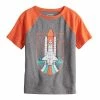 Toddler Boy Jumping Beans® Adaptive Sensory Short Sleeve Raglan Graphic Tee Teal Shark