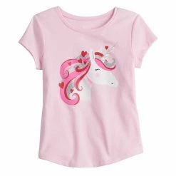 Toddler Girl Jumping Beans® Shirttail-Hem Graphic Tee
