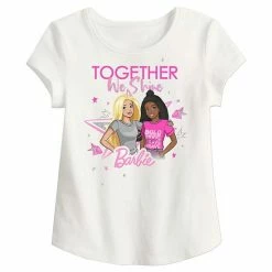 Girls 4-12 Jumping Beans® Barbie® "Together We Shine" Sparkle Graphic Tee