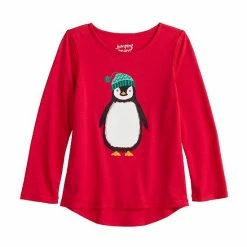 Toddler Girl Jumping Beans® Sensory Adaptive High-Low Tee Ivory Butterfly -Jumping Beans shop unnamed file 4254