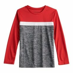 Boys 4-8 Jumping Beans® Striped Active Tee Black Red Cat