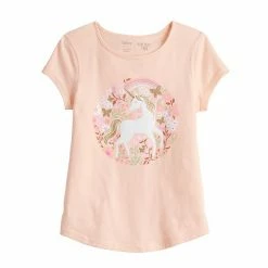 Toddler Girl Jumping Beans® Adaptive Sensory Graphic Tee Unicorn Peach 4 Toddler Girl Jumping Beans® Adaptive Sensory Graphic Tee Unicorn Peach -Jumping Beans shop unnamed file 4372