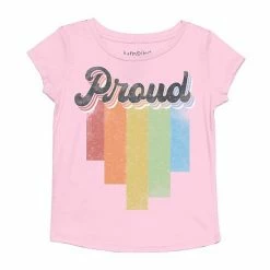 Toddler Girl Jumping Beans® "Proud" Rainbow Pride Graphic Tee