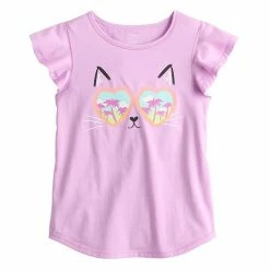 Girls 4-12 Jumping Beans® Sensory Adaptive Flutter Tee Cat Purple -Jumping Beans shop unnamed file 4454