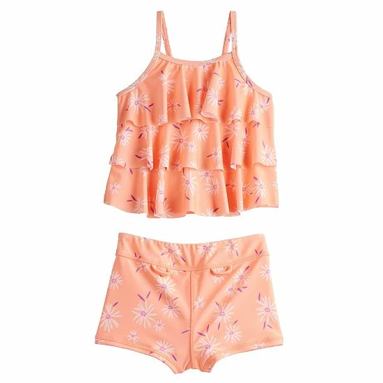 Toddler Girl Jumping Beans® Adaptive Tankini Set 1 Toddler Girl Jumping Beans® Adaptive Tankini Set