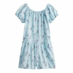 Girls 4-6x Jumping Beans® Puff-Sleeve Romper Multi Tie Dye -Jumping Beans shop unnamed file 4582