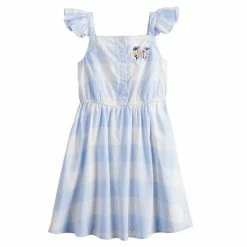 Girls 4-12 Jumping Beans® Plaid Dress Purple Gingham