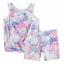 Girls 4-12 Jumping Beans® Active Tank & Bike Shorts Set Tie Dye -Jumping Beans shop unnamed file 4658
