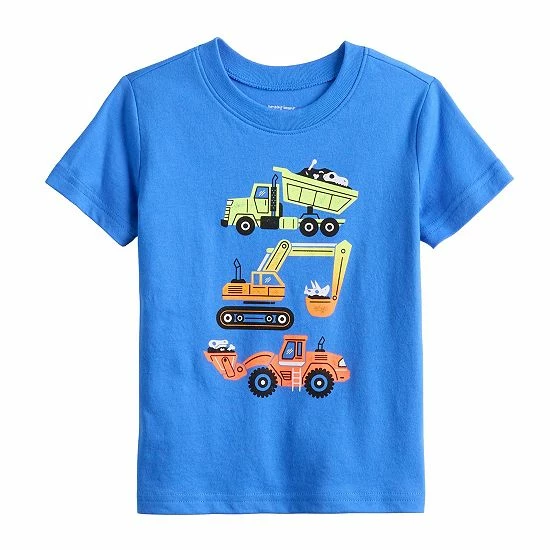 Toddler Boy Jumping Beans® Graphic Tee Construction Blue 4 Toddler Boy Jumping Beans® Graphic Tee Construction Blue - Image 4