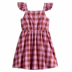 Toddler Girl Jumping Beans® Plaid Dress Sage Daisy