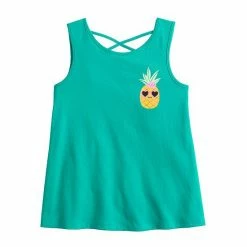 Girls 4-12 Jumping Beans® Crisscross Back Summer Tank Top Teal -Jumping Beans shop unnamed file 4693