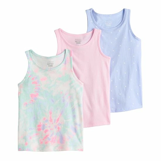 Toddler Girl Jumping Beans® 3-Pack Printed Tank Tops Aqua Tie Dye Toddler Girl Jumping Beans® 3-Pack Printed Tank Tops Aqua Tie Dye -Jumping Beans shop unnamed file 4698